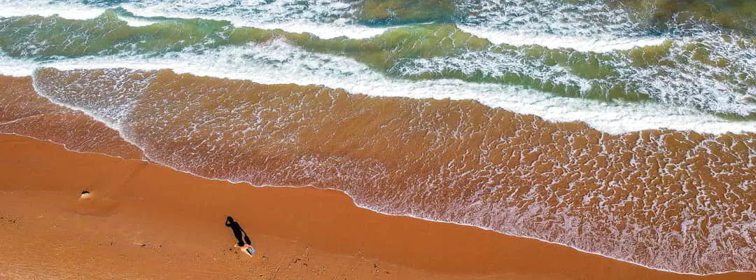 Image aérienne de plage